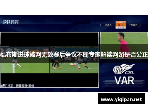 福布斯进球被判无效赛后争议不断专家解读判罚是否公正